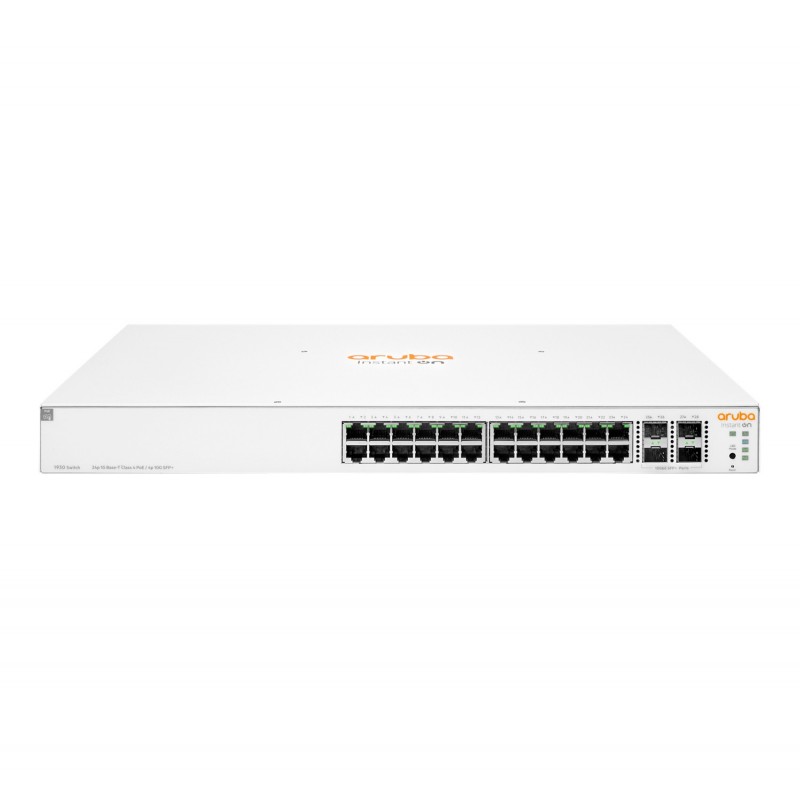 Aruba Instant On 1930 24G Class4 PoE 4SFP SFP+ 370W Gestionado L2+ Gigabit Ethernet (10 100 1000) En JL684BABB