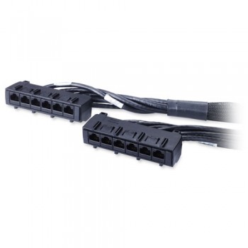 APC 60ft Cat6 UTP, 6x RJ-45 - 6x RJ-45 cable de red Negro 18,29 m U UTP (UTP) DDCC6-060