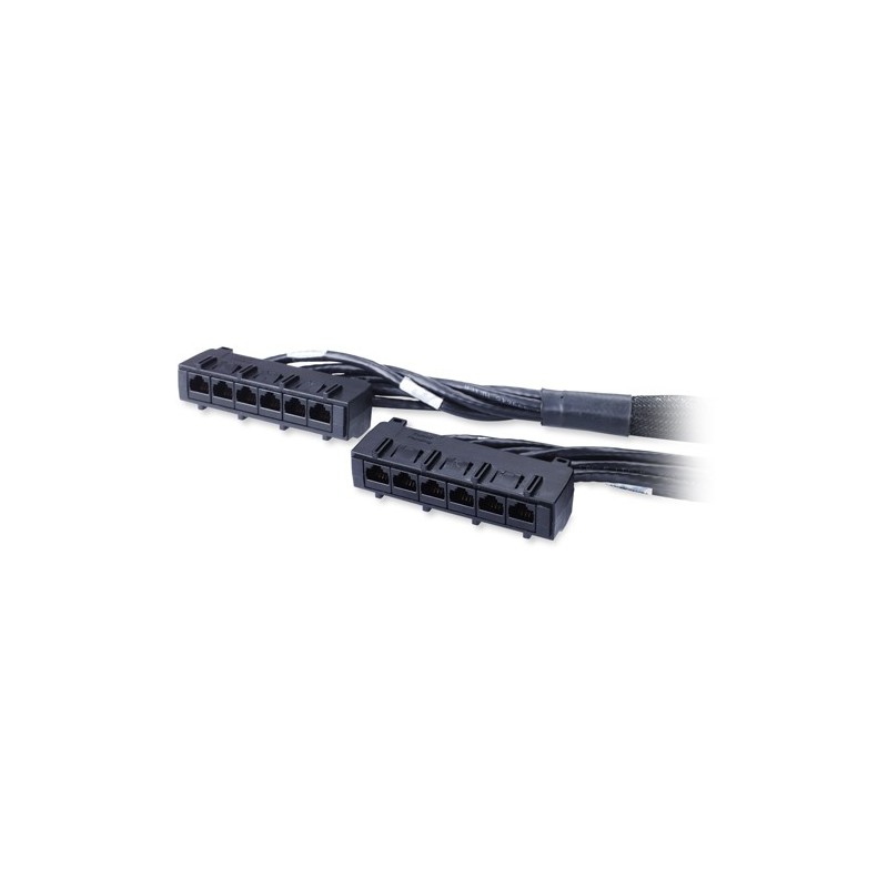 APC 60ft Cat6 UTP, 6x RJ-45 - 6x RJ-45 cable de red Negro 18,29 m U UTP (UTP) DDCC6-060
