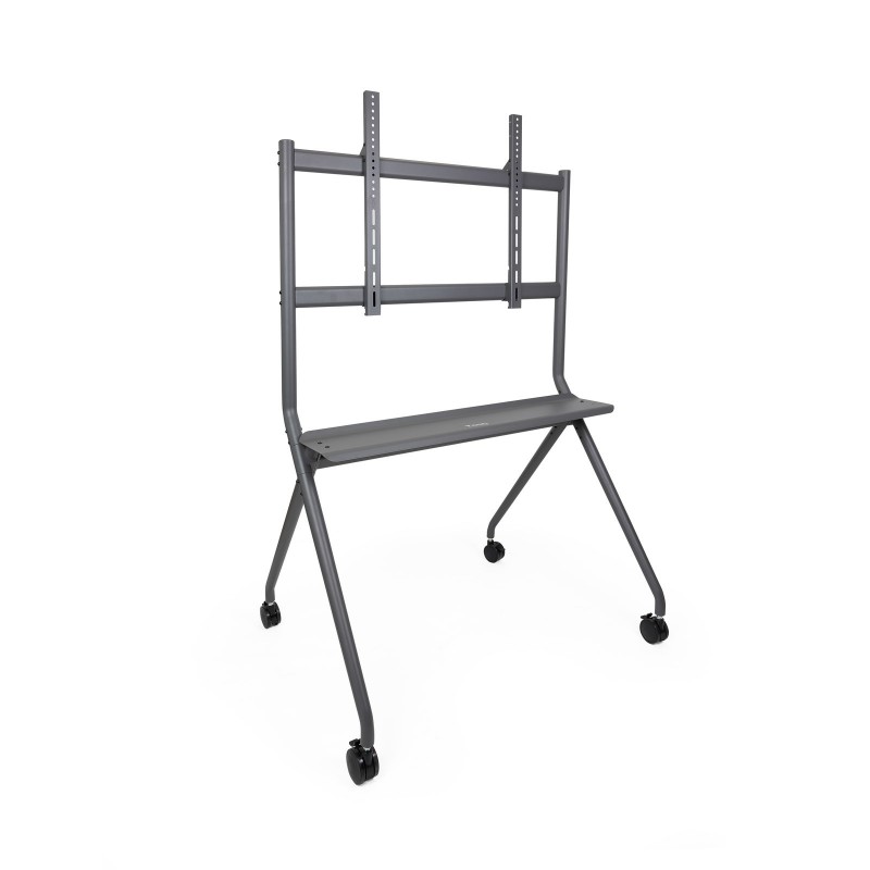 TooQ iSTAND Soporte de Suelo con Ruedas para Pantallas 50"- 86", Gris FS20205M-B