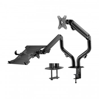 AISENS Soporte de Mesa Contrapeso Giratorio e Inclinable par de hasta 32" maximo 12.5kg DTL32TSR-195