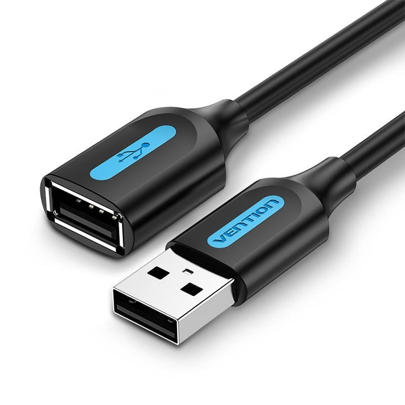 Cable Alargador USB 2.0 Macho-Hembra  2m  Negro CBIBH