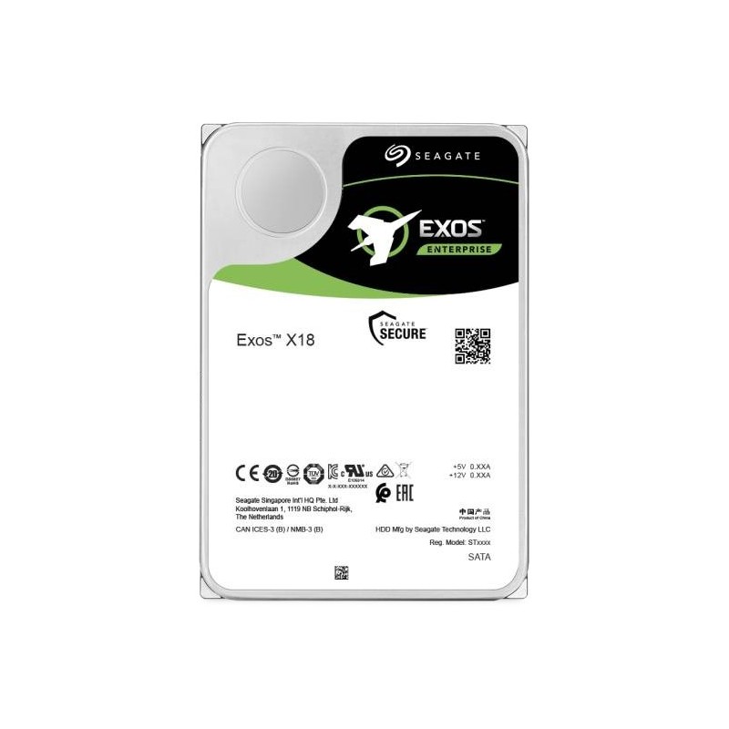 (Reacondicionado) Seagate Exos X18 Enterprise 16TB 3.5" SATA III ST16000NM000J
