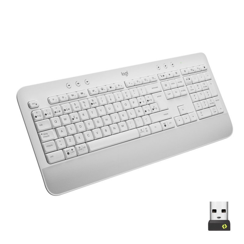 (Reacondicionado) Logitech Signature K650 teclado Bluetooth QWERTY Español Blanco 920-010971