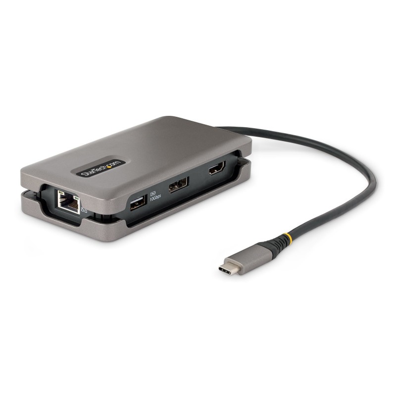 StarTech.com Adaptador Multipuertos USB-C - HDMI DP 4K a 60Hz - Hub Ladrón USB de 3 Puertos - Power  DKT31CDHPD3