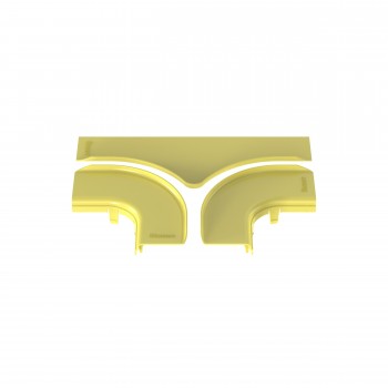 Panduit FRTSC6LYL accesorio para canaleta de cable Embellecedor de cables horizontal en T