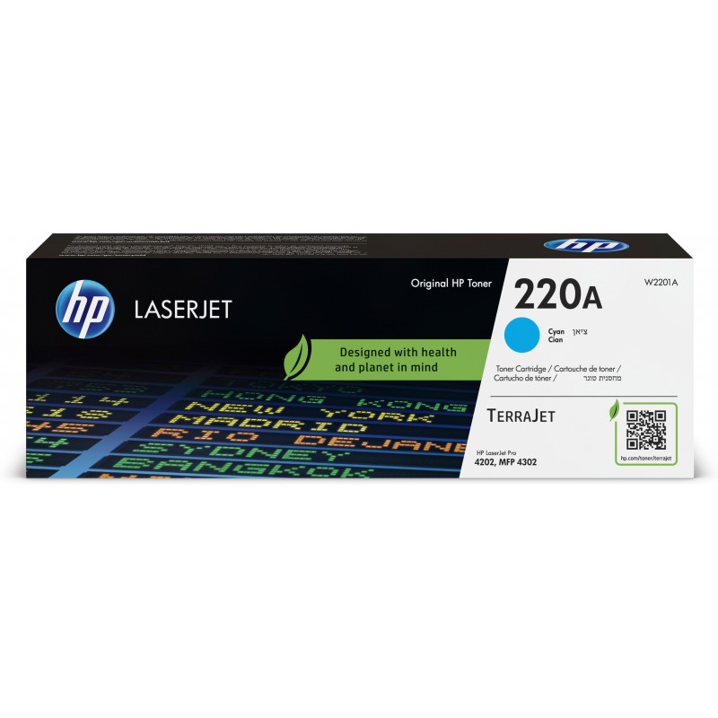 HP Cartucho de tóner Original LaserJet 220A cian Original Cian W2201A