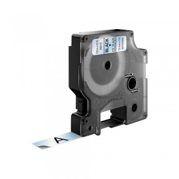 Cinta DYMO D1 12mmx7m - negro transparente S0720500