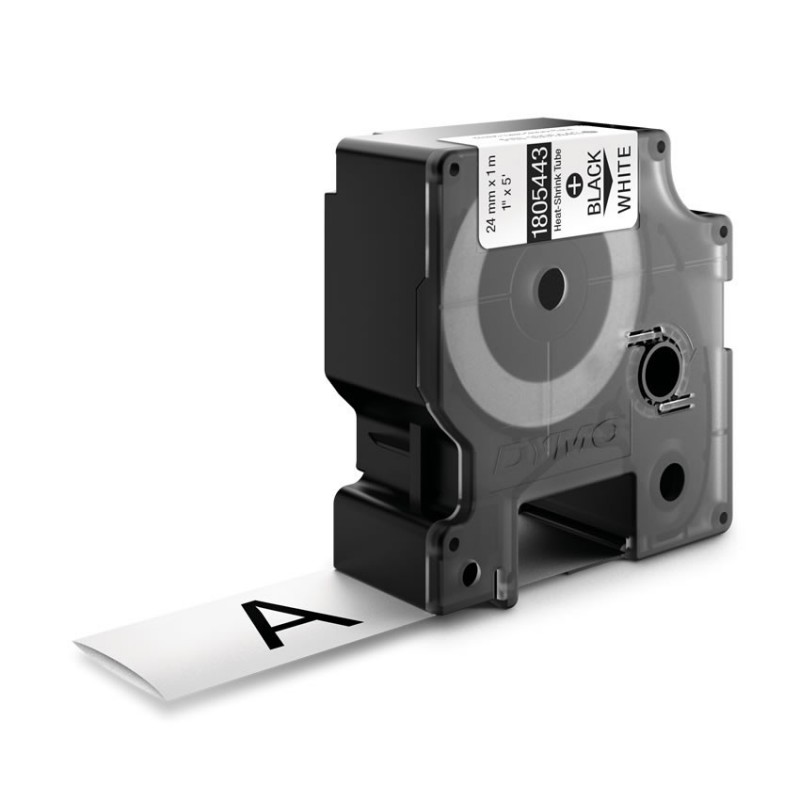 DYMO IND Heat-Shrink Tube Labels, 24mm x 1.5m 1805443