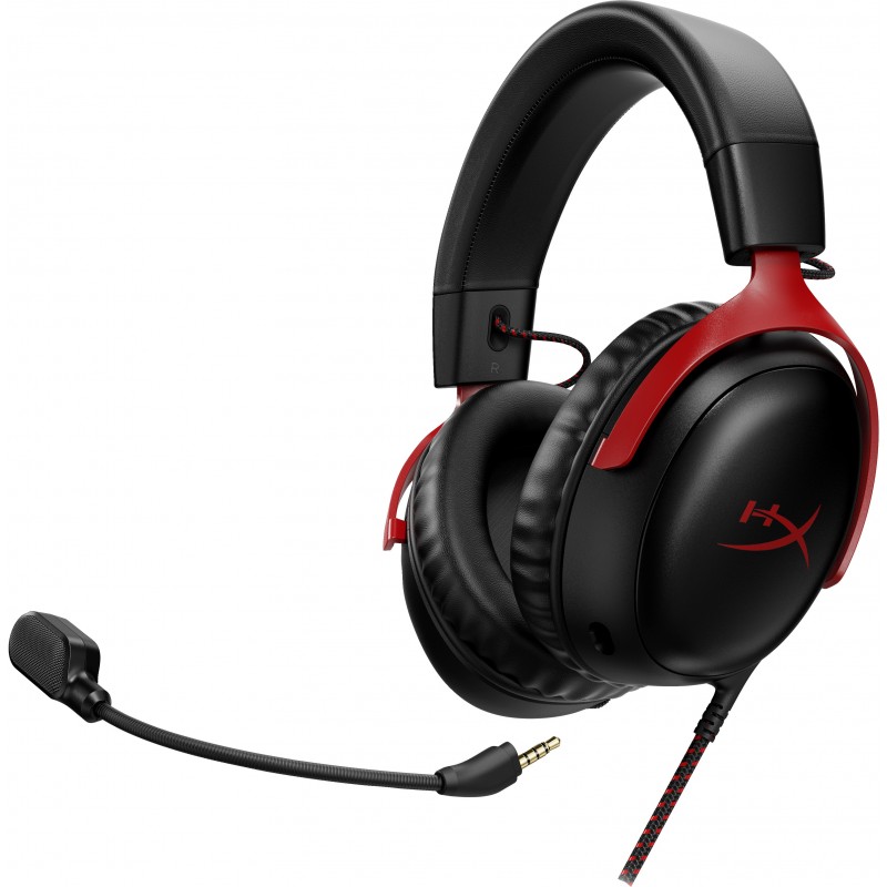HyperX Cloud III - Auriculares gaming (negro-rojo) Negro, Rojo 727A9AA