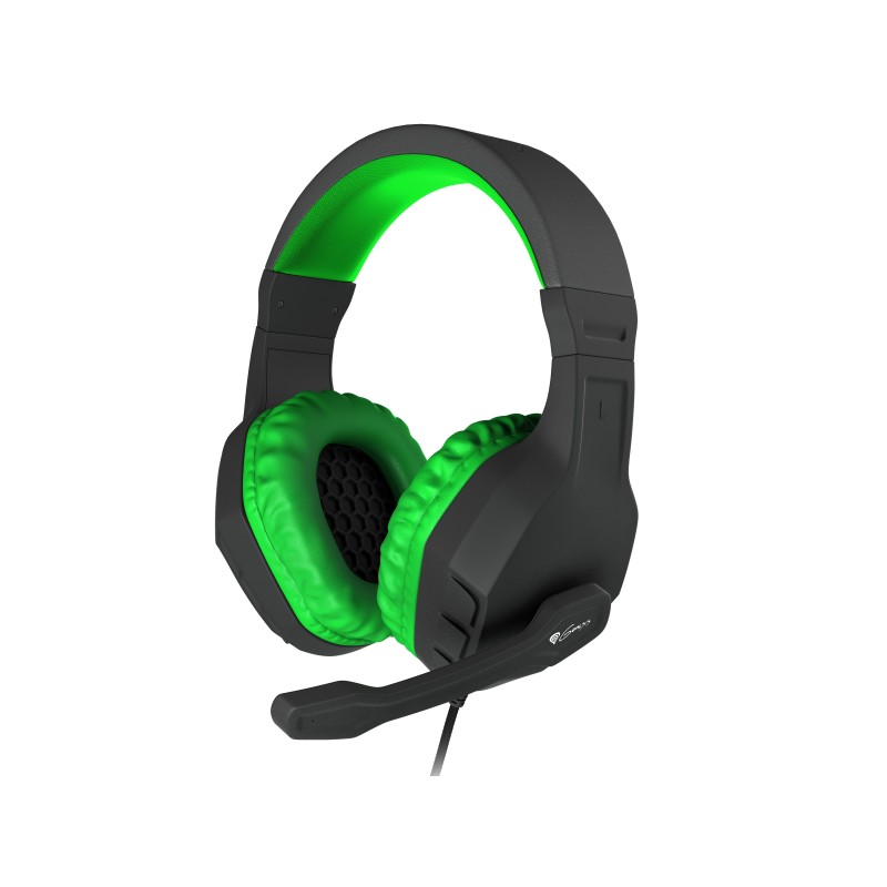 GENESIS Argon 200 Auriculares Alámbrico Diadema Juego Negro, Verde NSG-0903