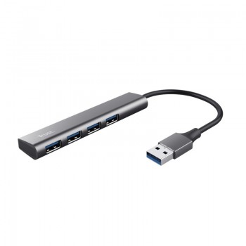 Trust Halyx USB 3.2 Gen 1 (3.1 Gen 1) Type-A 5 Mbit s Negro, Gris 24947