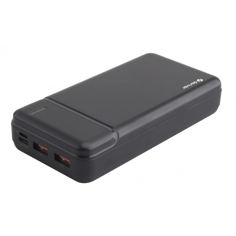Denver PQC-20007 batería externa Polímero de litio 20000 mAh Gris