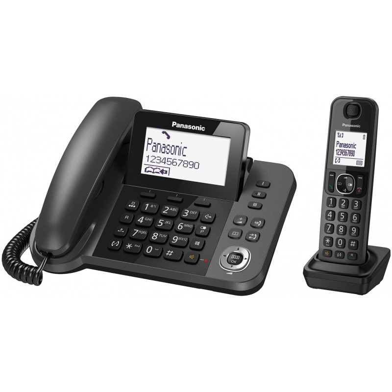 Panasonic KX-TGF310 Teléfono DECT - Negro KX-TGF310EXM