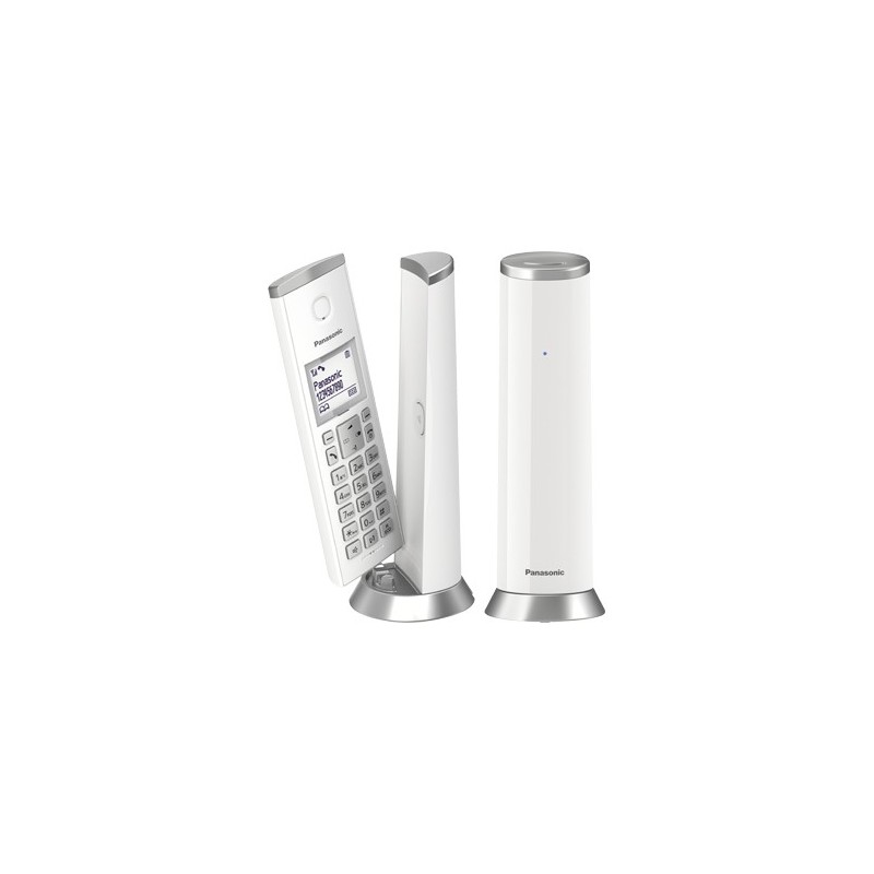 Panasonic KX-TGK212SP Teléfono DECT  Plata, Blanco KX-TGK212SPW