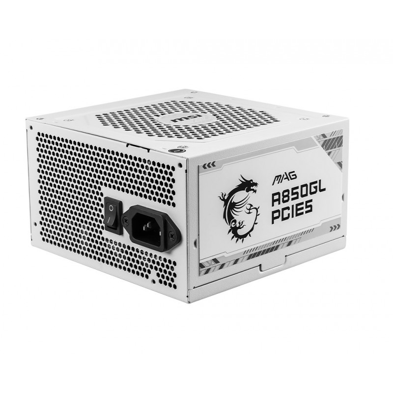 MSI MAG A850GL PCIE5 WHITE 80 PLUS Gold 850W 306-7ZP8A24-CE0