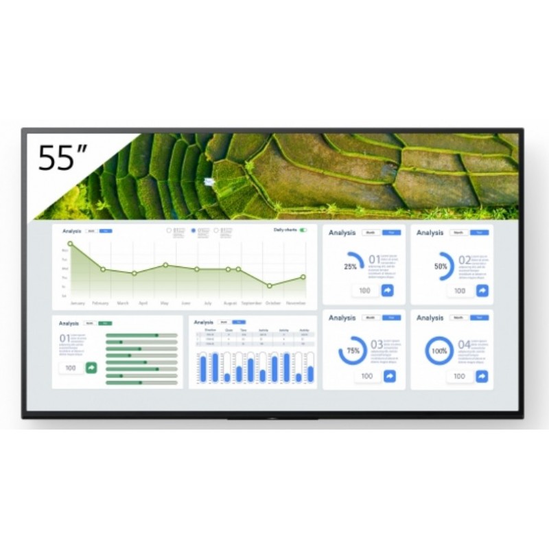 Sony FW-55BZ30L - 55" -  4K Ultra HD - Negro