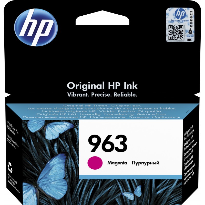 HP Cartucho de tinta Original 963 magenta 3JA24AEBGX