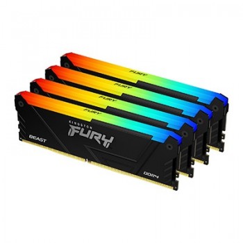 Kingston Technology FURY Beast RGB 64GB - 4 x 16GB DDR4 2666 MHz KF426C16BB2AK4 64