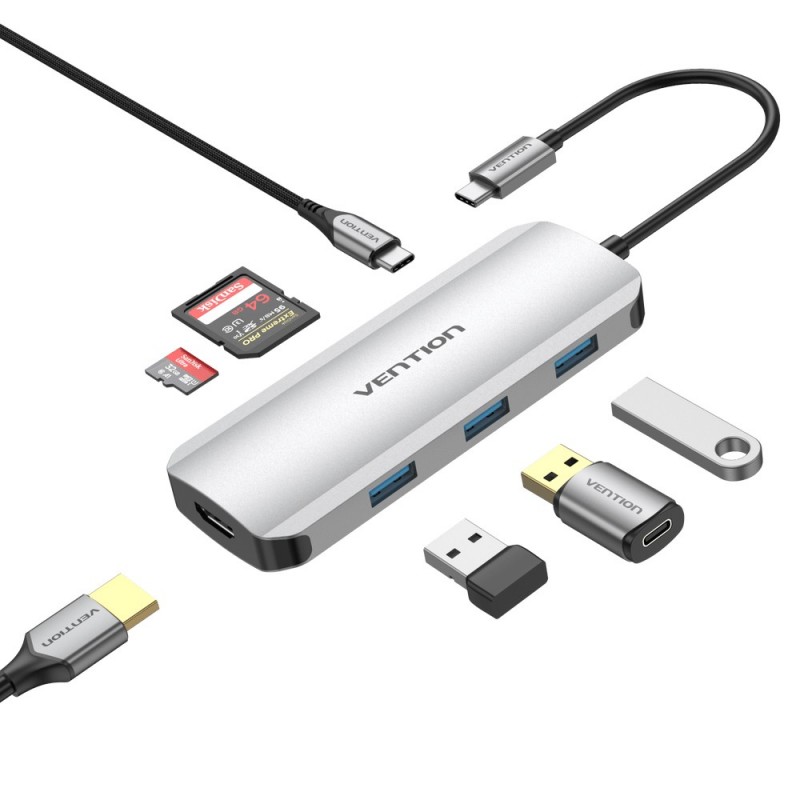 Docking USB-C TOJHB  1xHDMI  3xUSB  1xUSB 