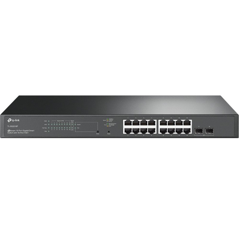 TP-Link TL-SG2218P switch L2 L2  Gigabit Ethernet (10 100 1000) Energía sobre Ethernet (PoE) 1U Negro