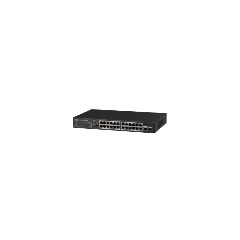 Dahua Technology PoE DH-PFS3125-24ET-190 switch Gigabit Ethernet (10 100 1000) Energía sobre Ethernet (PoE) Negro