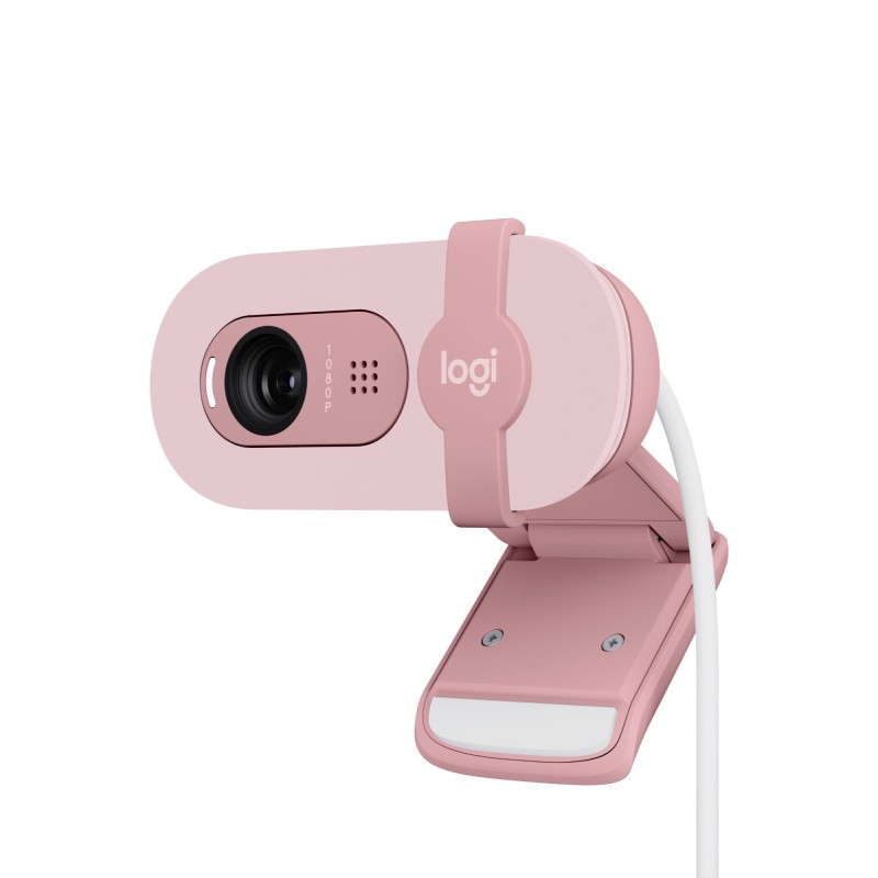 Logitech Brio 100 cámara web 2 MP 1920 x 1080 Pixeles USB Rosa 960-001623