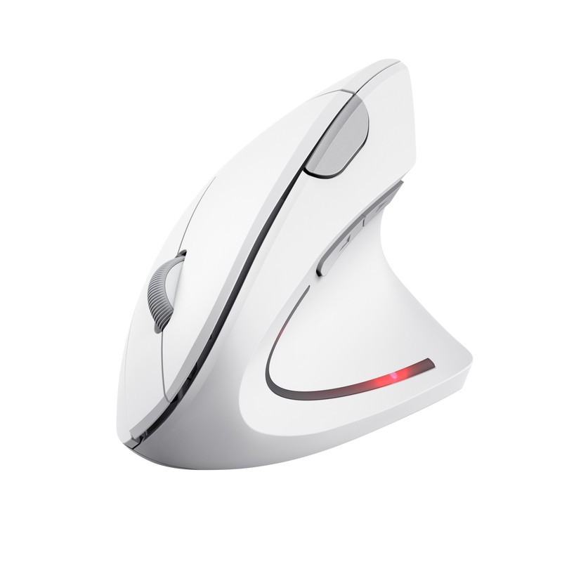 Ratón Ergonómico Tust - Blanco - Hasta 1600 DPI 25132