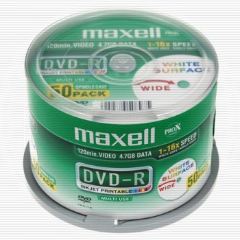 Maxell tarrina 50 DVD-R 4,7Gb B0017TCMQS
