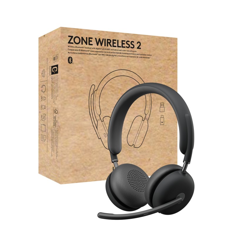 Logitech Zone Wireless 2 Grafito 981-001152