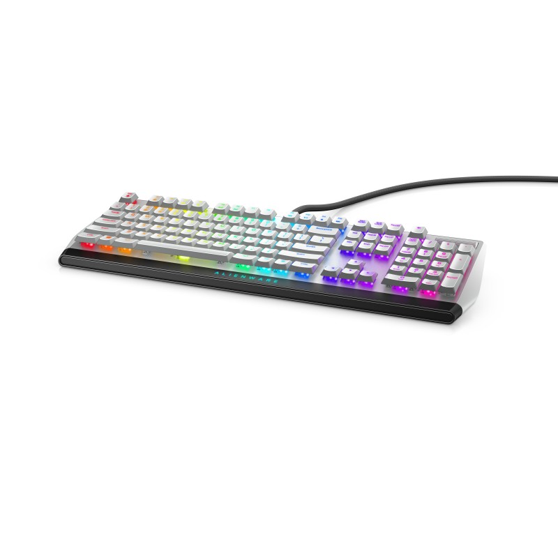 Alienware AW510K QWERTY inglés Negro, Blanco AW510K-W-WW