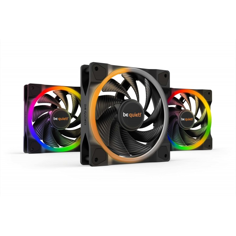 (Reacondicionado) be quiet! Light Wings | 120mm PWM Triple Pack high-speed Carcasa del ordenador - V BL077