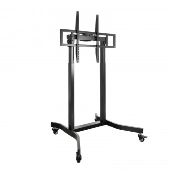 TooQ LUX Soporte de Suelo con Ruedas y Regulación Eléctrica maximo 120kg FSM02-B