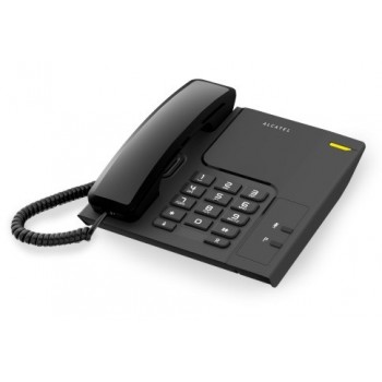 (Reacondicionado) Alcatel T26, Analog telephone, Wired Wireless headset, Pared, Negro, Tono Pulso ATL1413717