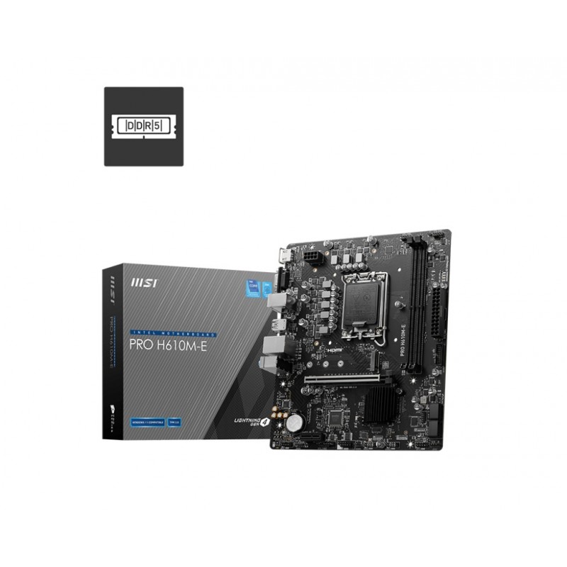 MSI PRO H610M-E - LGA 1700 - micro ATX - Intel H610 911-7D48-019