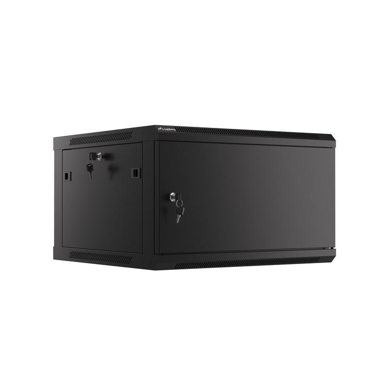 Lanberg WF01-6606-00B armario rack 6U Bastidor de pared Negro