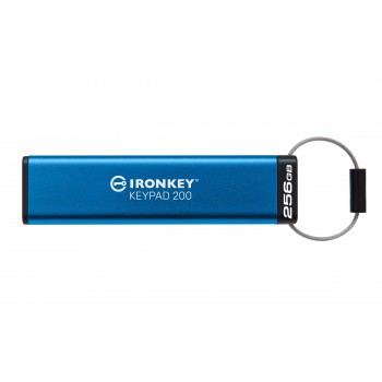 Kingston Technology IronKey Keypad 200 unidad flash USB 256 GB USB tipo A 3.2 Gen 1 (3.1 Gen 1) Azul IKKP200 256GB