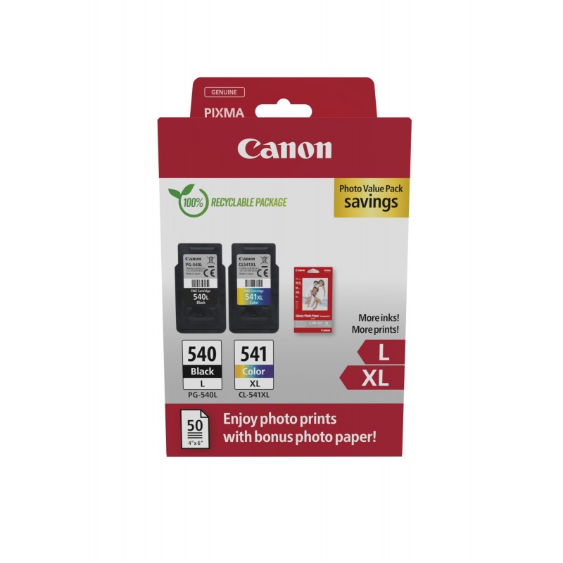 Canon 5224B012 Original Negro, Cian, Magenta, Amarillo Para PIXMA MG2150, PIXMA MG2250, PIXMA MG3150