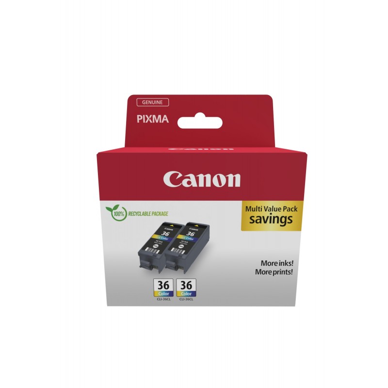 Canon 1511B025 Original Negro, Cian, Magenta, Amarillo Para PIXMA iP100, PIXMA iP100 wb, PIXMA iP110