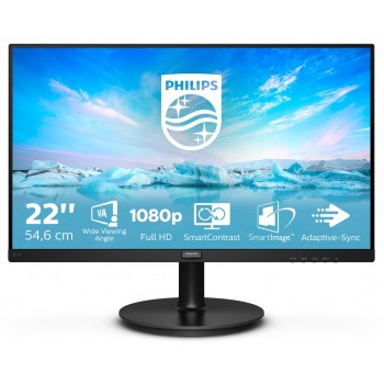(Reacondicionado) Philips V Line 221V8 00 - 21.5" Full HD - LED - Negro - Hz