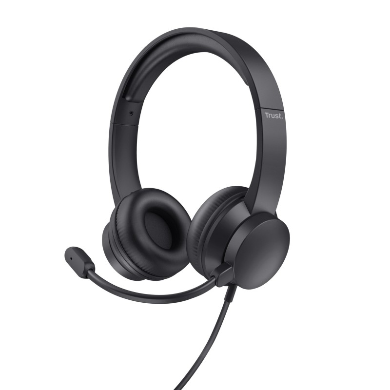 Auriculares Trust Ayda- Micrófono -  USB - Negros 25088