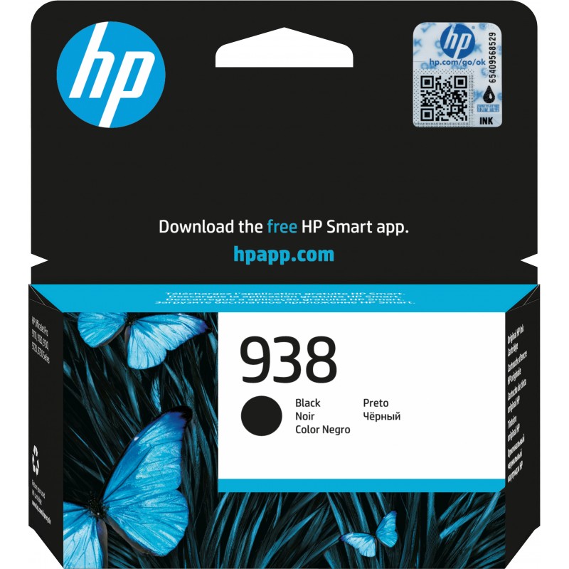 Cartucho original de tinta negra HP 938 4S6X8PE
