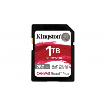 Kingston Technology Canvas React Plus 1 TB SDXC UHS-II Clase 10 SDR2V6 1TB