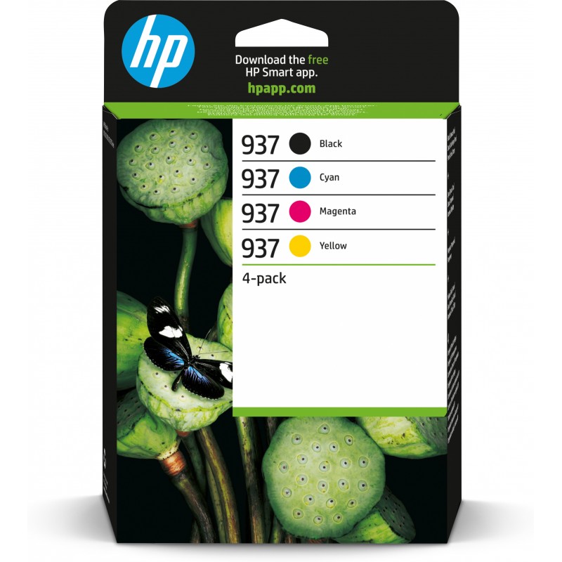 Consumibles HP 937 Pack de 4 Cartuchos 6C400NE