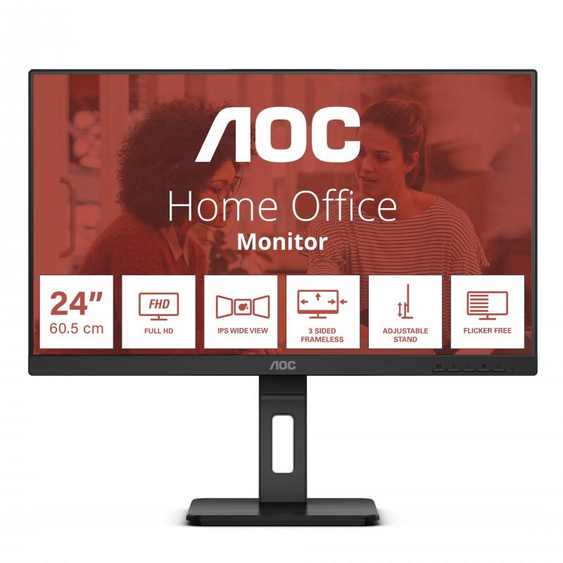 AOC E3 24E3QAF - 24" - Negro - 75Hz