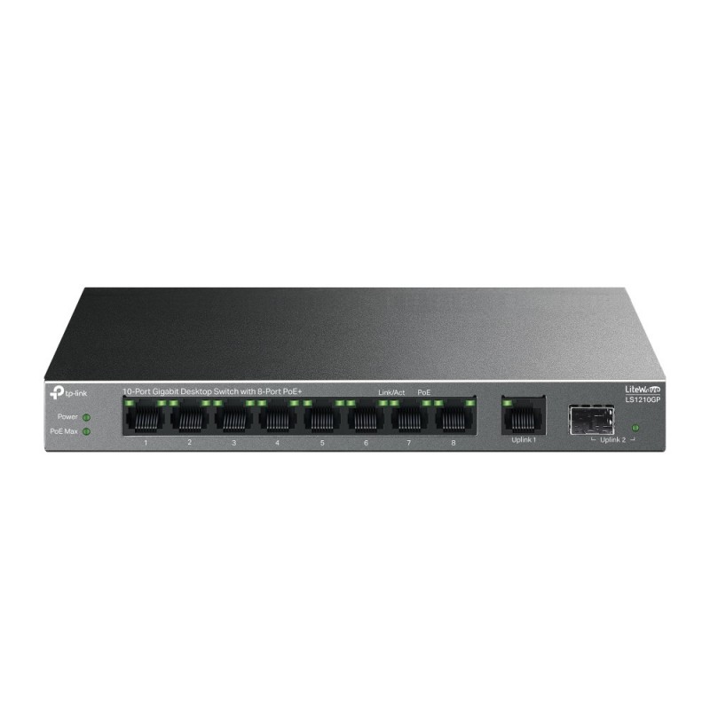 TP-Link LiteWave LS1210GP switch No administrado Gigabit Ethernet (10 100 1000) Energía sobre Ethern
