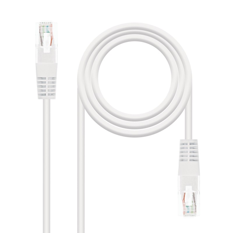 Cable Red Latiguillo RJ45 CAT.6 UTP AWG24, Blanco, 25 cm 10.20.0400-L25-W