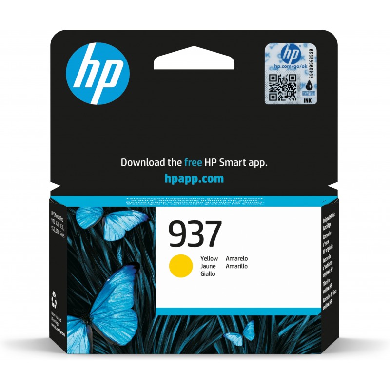 HP Cartucho de Tinta Original 937 amarillo Original Amarillo Para Los cartuchos de tinta HP 937 func 4S6W4NE