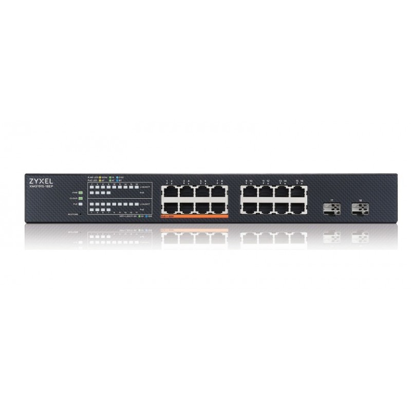 Zyxel XMG1915-18EP Gestionado L2 2.5G Ethernet (100 1000 2500) Energía sobre Ethernet (PoE) XMG1915-18EP-EU0101F