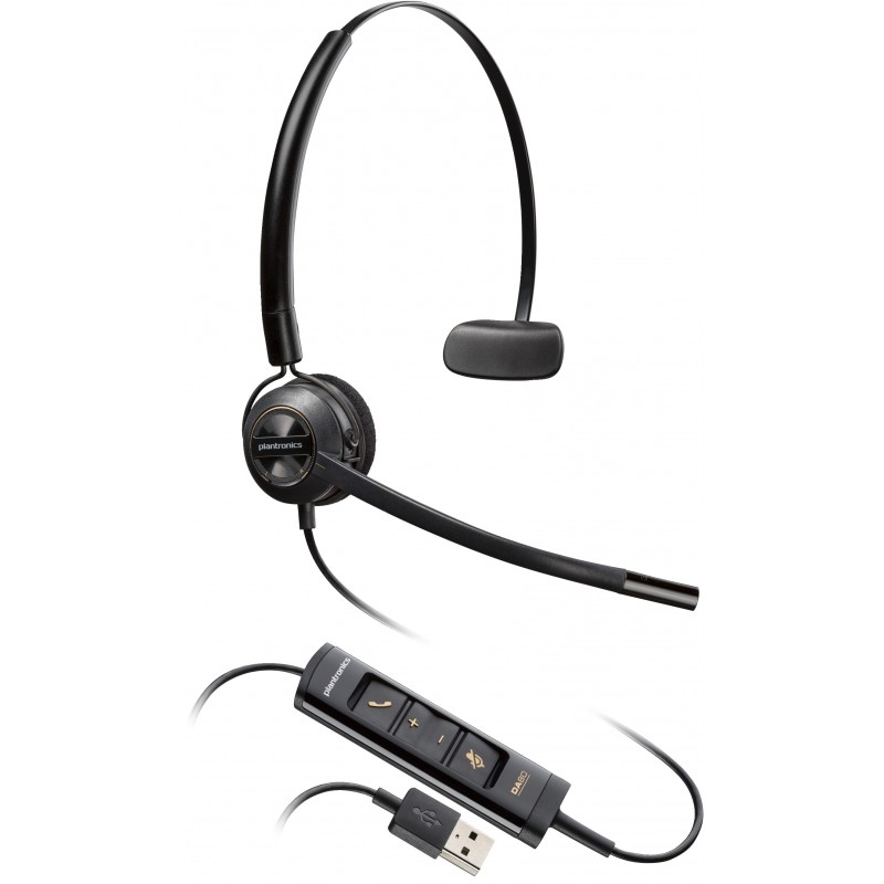 POLY Auricular convertible EncorePro 545 con USB-A Negro 783R4AA